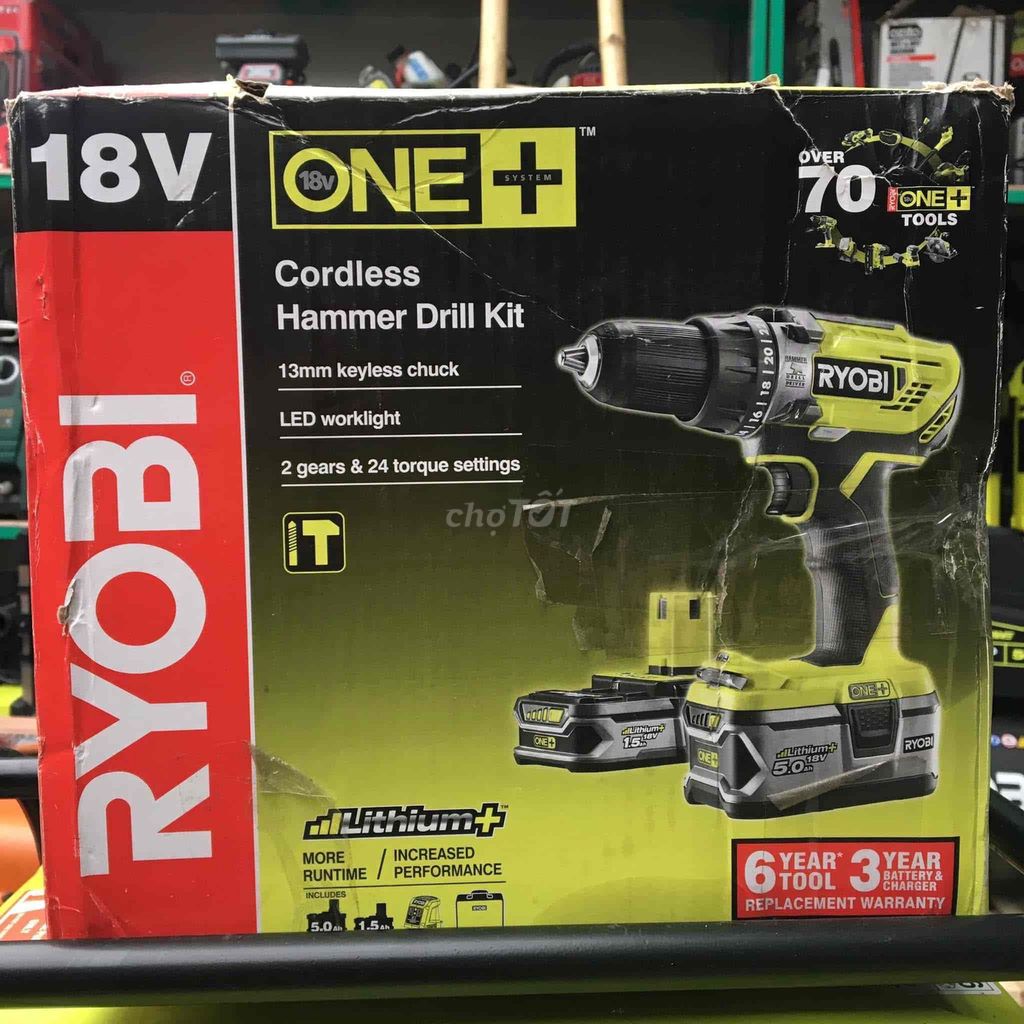 Khoan pin 3 chức năng RYOBI 18V. Mua bán Đồ chuyên dụng, Giống nuôi trồng tại Huyện Gia Lộc Hải Dương được đăng bởi Điện máy nhật úc hình 1