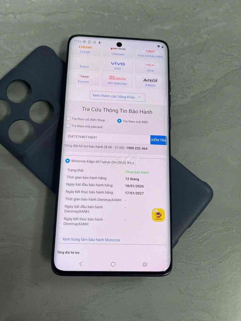 Motorola Edge 60 Fusion 5G 256GB BH TGDD 2027. Mua bán Điện thoại tại Quận 8 Tp Hồ Chí Minh được đăng bởi điện thoại giá rẻ  hình 1