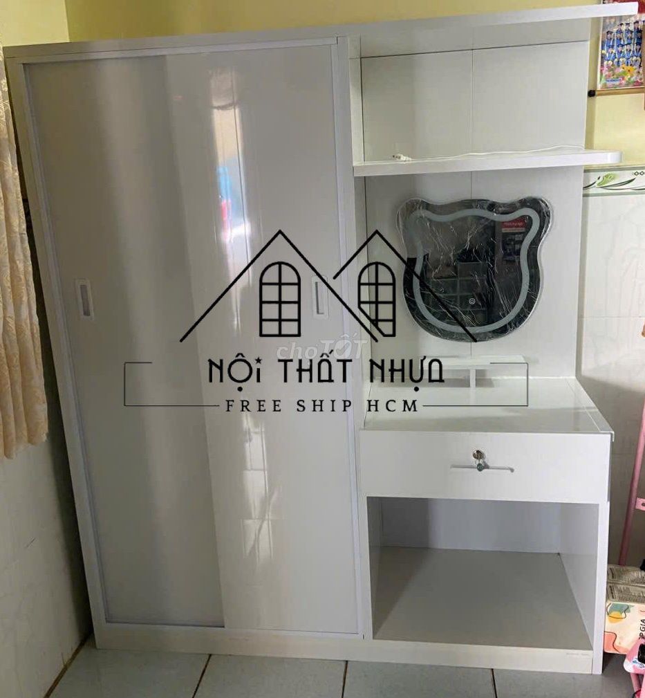 Tủ quần áo Nhựa Đài Loan Trắng 1m8 x 1m45 x 45cm. Mua bán Tủ, kệ gia đình tại Quận 1 Tp Hồ Chí Minh được đăng bởi Cửa Hàng Nội Thất hình 1