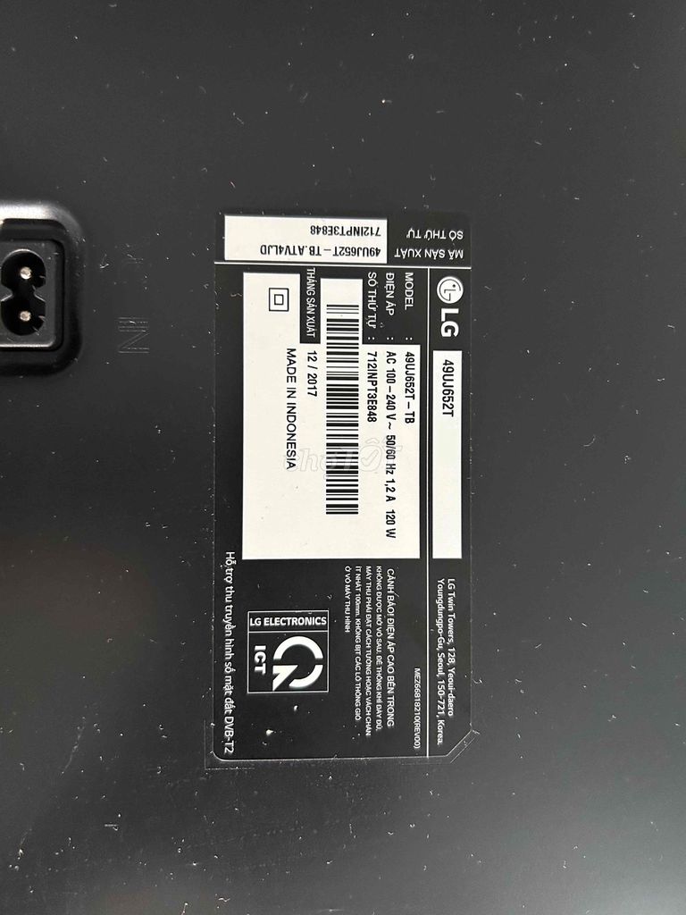 Tivi LG 49UJ652T Hư màn hình. Mua bán Tivi, Âm thanh tại Quận Cẩm Lệ Đà Nẵng được đăng bởi Khanh Chat hình 1