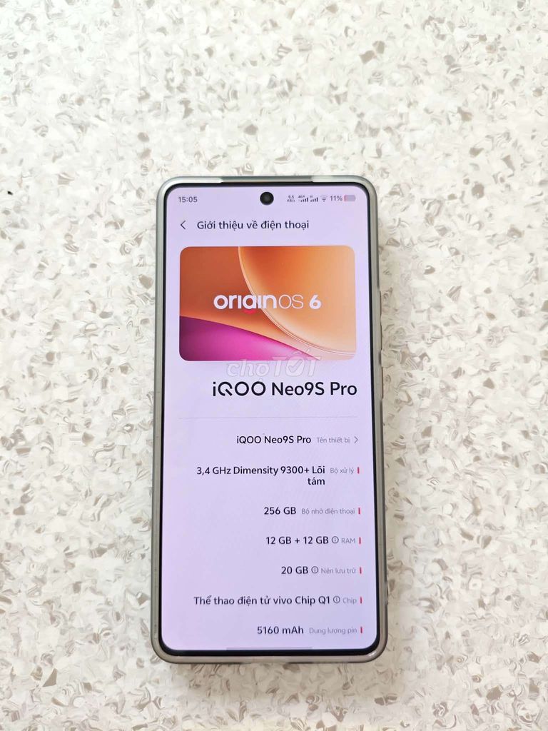 Thủ đức pass Iqoo Neo 9S Pro có giao lưu. Mua bán Điện thoại tại Thành phố Thủ Đức Tp Hồ Chí Minh được đăng bởi Trần Tuấn Khang hình 1