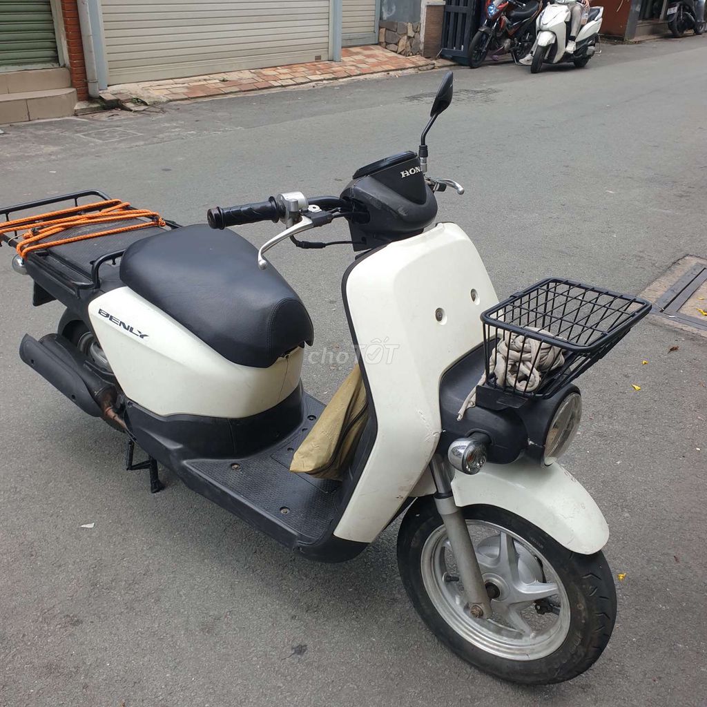 Honda Benly 50cc Trắng,Phun xăng Fi nội địa Nhật