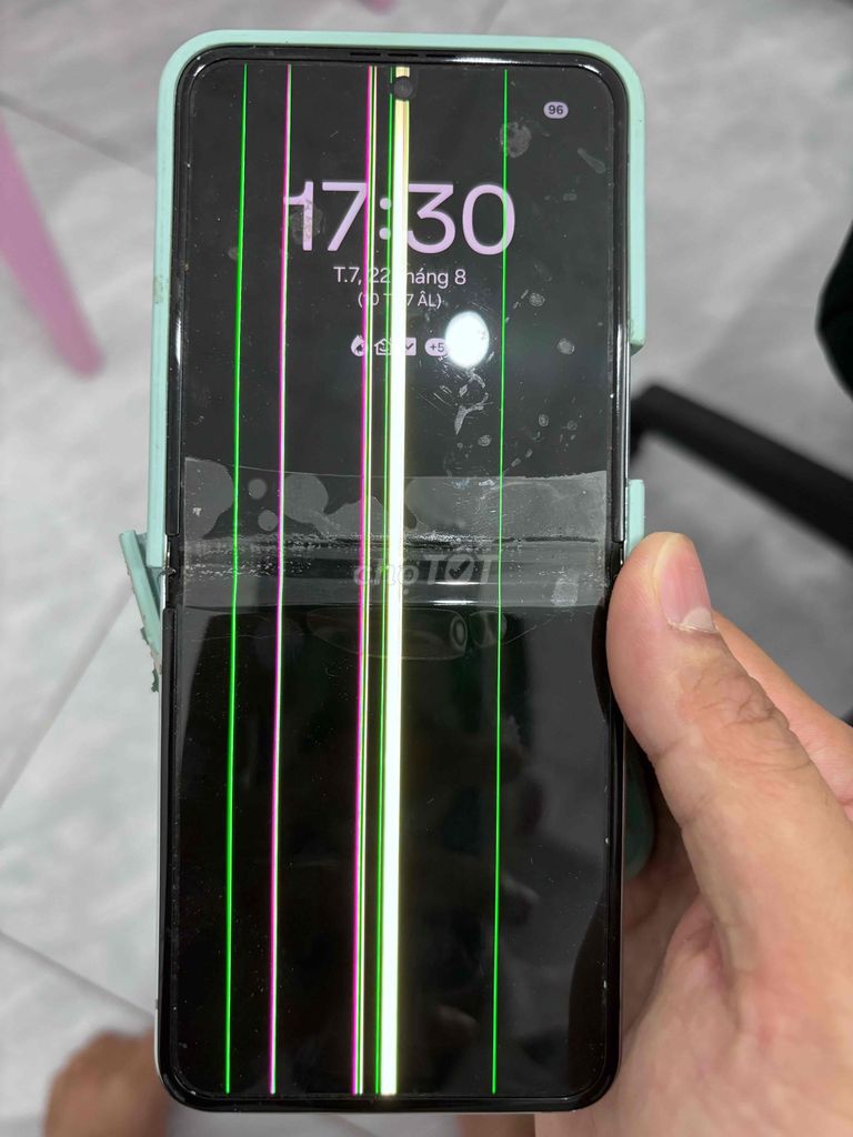 Samsung Galaxy Z Flip 5 512GB Xanh bạc hà Hỏng màn. Mua bán Điện thoại tại Quận Ngũ Hành Sơn Đà Nẵng được đăng bởi Huy Vũ hình 1