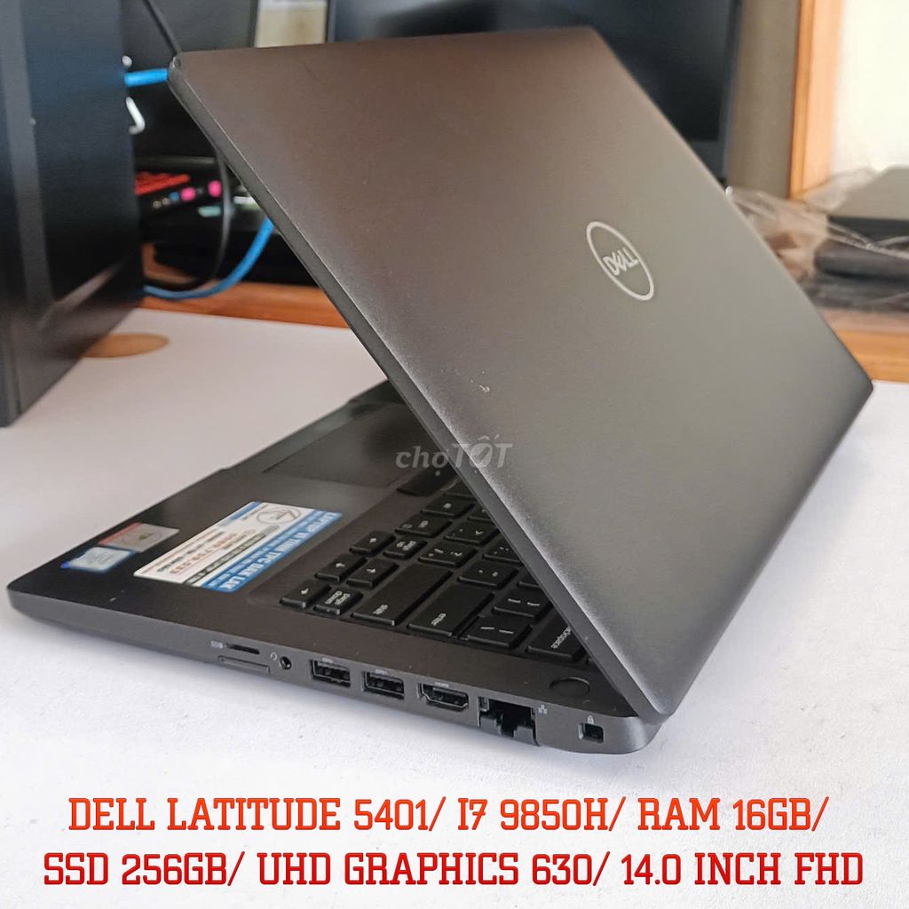 Dell 5401/ I7 9850H/ Ram 16/SSD 256/ LCD 14.0FHD