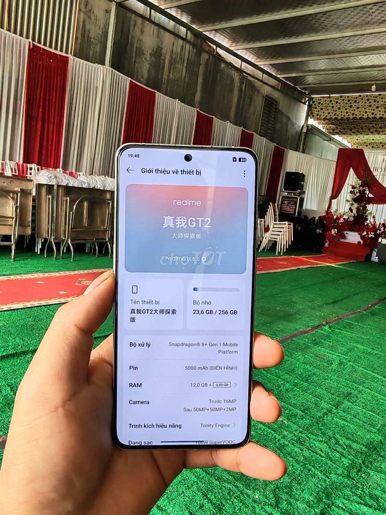 Realme GT2 Master Explorer 256GB Trắng. Mua bán Điện thoại tại Thành phố Phan Thiết Bình Thuận được đăng bởi Ngô Tuấn Lợi hình 1