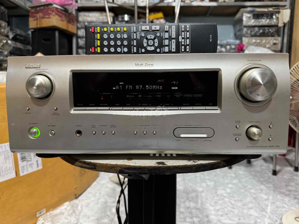 Amply Denon AVR-1709 Bạc 420W máy zin đẹp. Mua bán Tivi, Âm thanh tại Quận 12 Tp Hồ Chí Minh được đăng bởi Thao Đặng hình 1