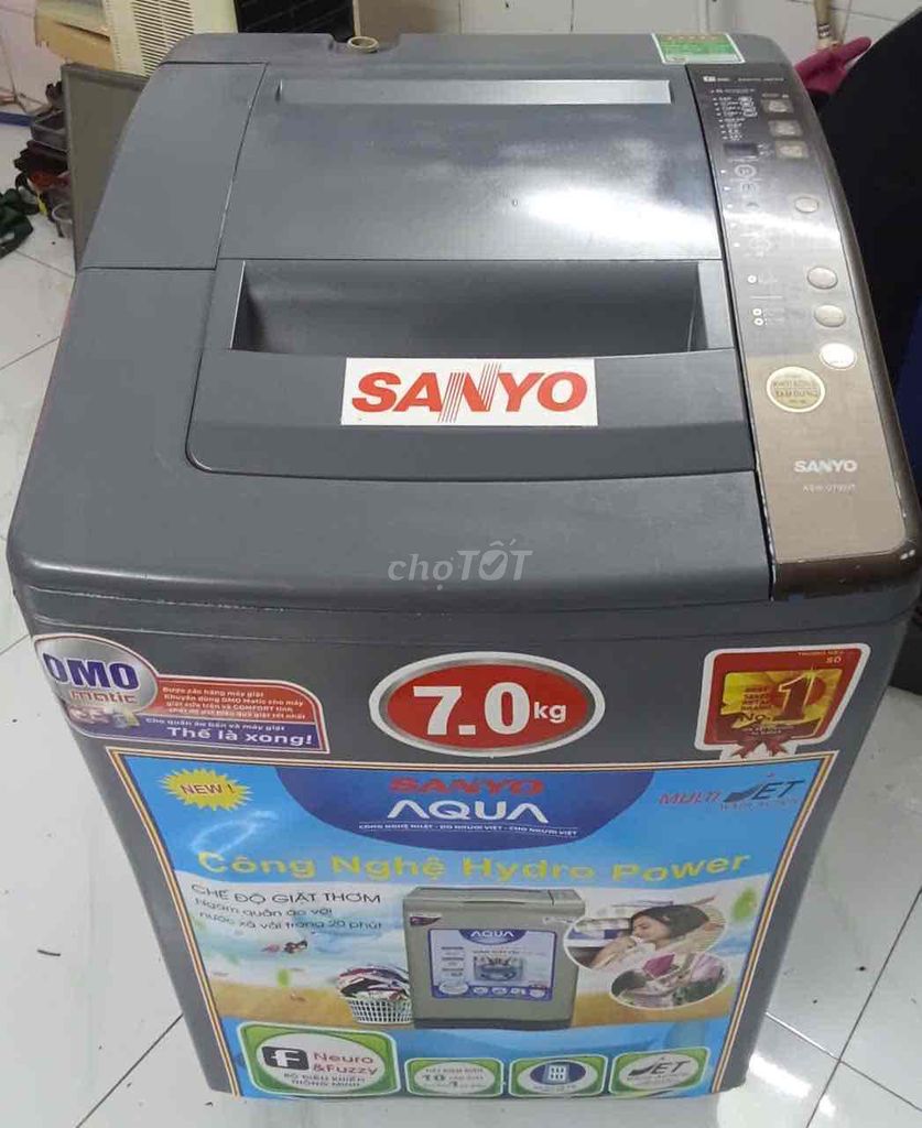Máy giặt Sanyo 7kg Xám. Mua bán Máy giặt tại Huyện Hóc Môn Tp Hồ Chí Minh được đăng bởi Đồ gia dụng Hóc Môn hình 1