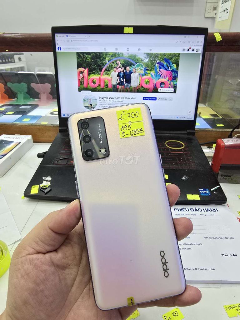 Oppo A95 8GB/128GB Trắng Đã dùng. Mua bán Điện thoại tại Thành phố Long Xuyên An Giang được đăng bởi Facebook Cầm Đồ Thúy Vân hình 1