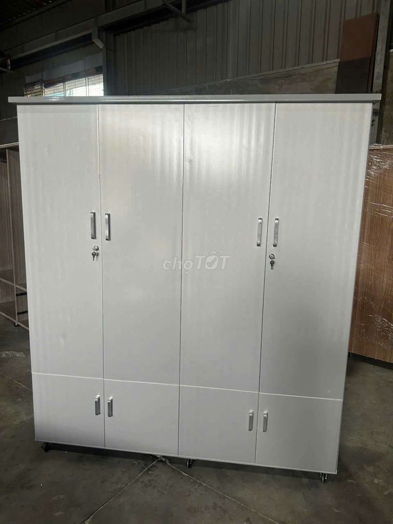 Tủ quần áo nhựa 4 cánh xã giá rẻ. Mua bán Tủ, kệ gia đình tại Quận Cẩm Lệ Đà Nẵng được đăng bởi Ngọcn shop hình 1