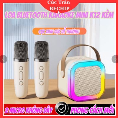 LOA KARAOKE BLUETOOTH MINI K12 TẶNG KÈM 2 MIC. Mua bán Tivi, Âm thanh tại Quận Hoàng Mai Hà Nội được đăng bởi Siêu thị Anh Tú 68  