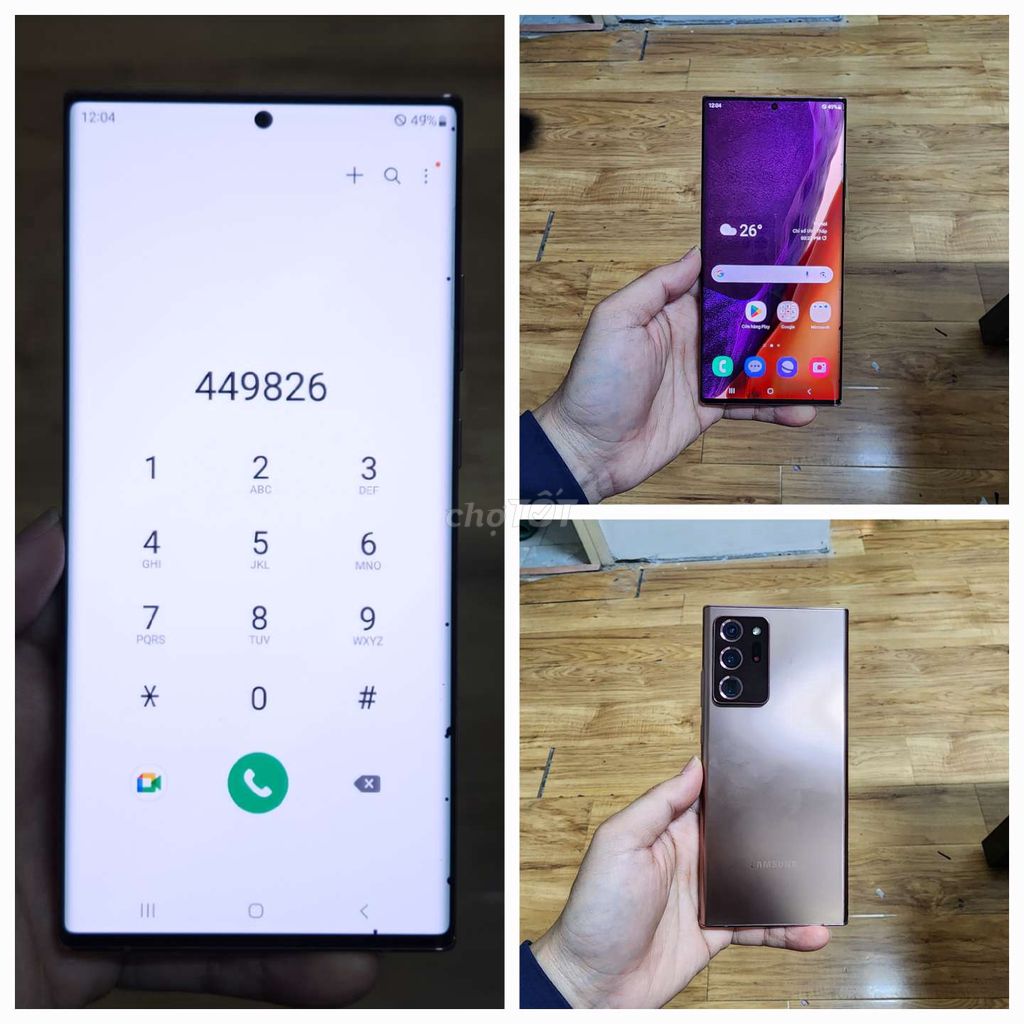 Note 20 Ultra 5G 1s chip Snap 12/256GB,màn đốm mép