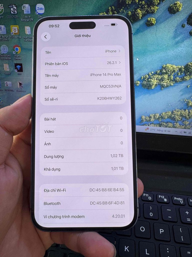 iPhone 14 Pro 256GB Tím. Mua bán Điện thoại tại Quận 6 Tp Hồ Chí Minh được đăng bởi QUỐC THIÊN BÁN GÓP 0 ĐỒNG  hình 1