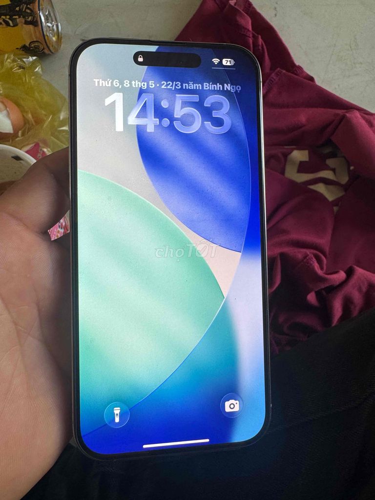 Điện thoại iPhone 16 Pro Max Bạc. Mua bán Điện thoại tại Huyện Hàm Thuận Nam Bình Thuận được đăng bởi Vinh hình 1