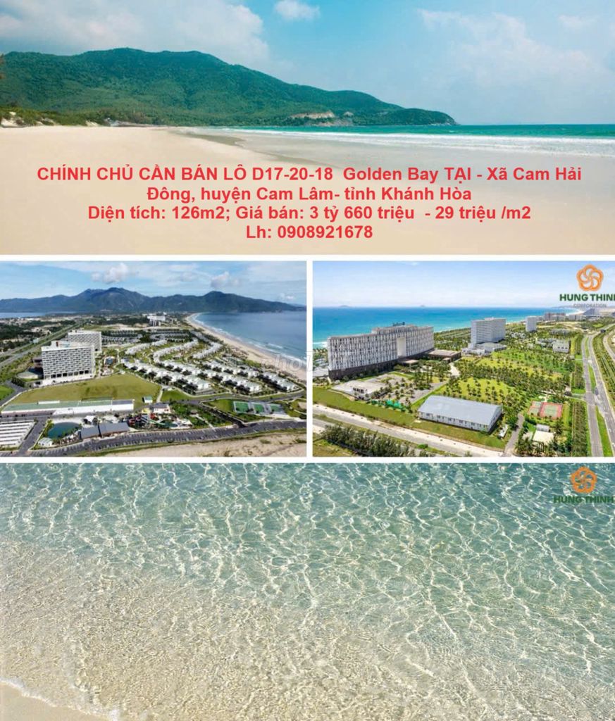 LÔ D17-20-18  Golden Bay TẠI - Xã Cam Hải Đông,Cam Lâm- Khánh Hòa