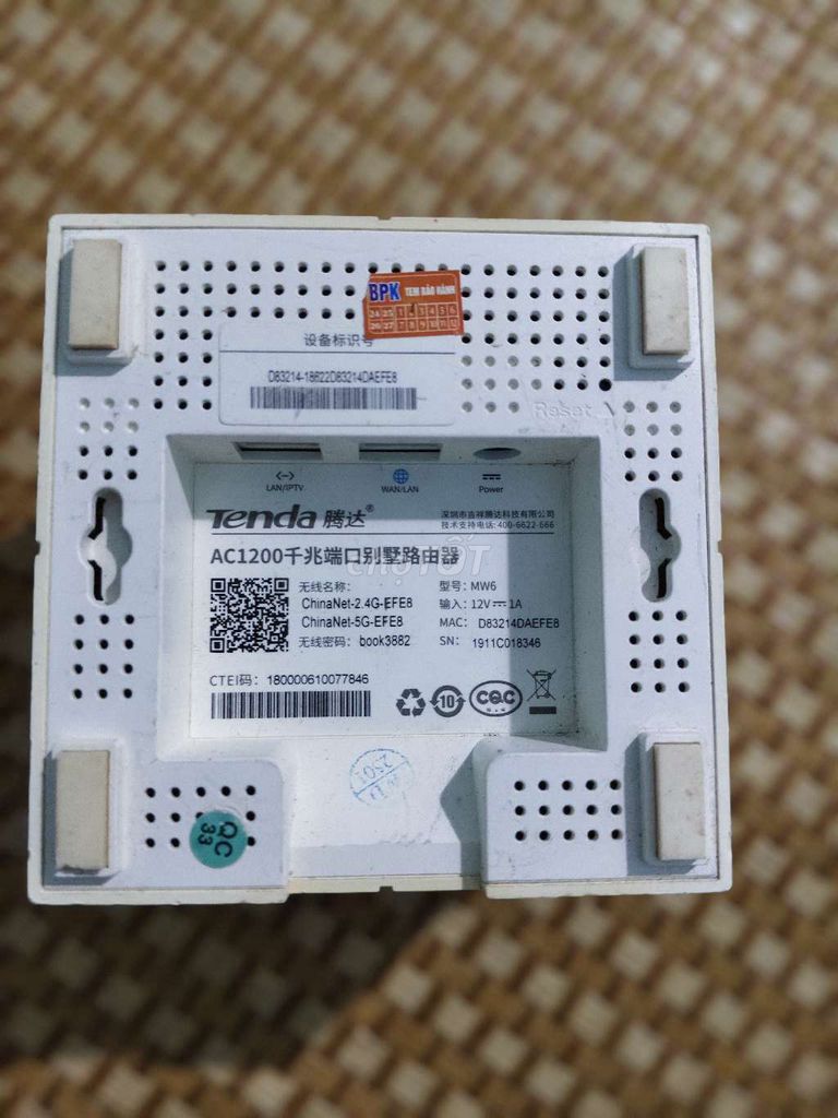 Bộ phát Wifi Tenda Nova MW6 Trắng. Mua bán Phụ kiện (Màn hình, Chuột...) tại Thành phố Bạc Liêu Bạc Liêu được đăng bởi Hồ Trọng Nhân hình 1