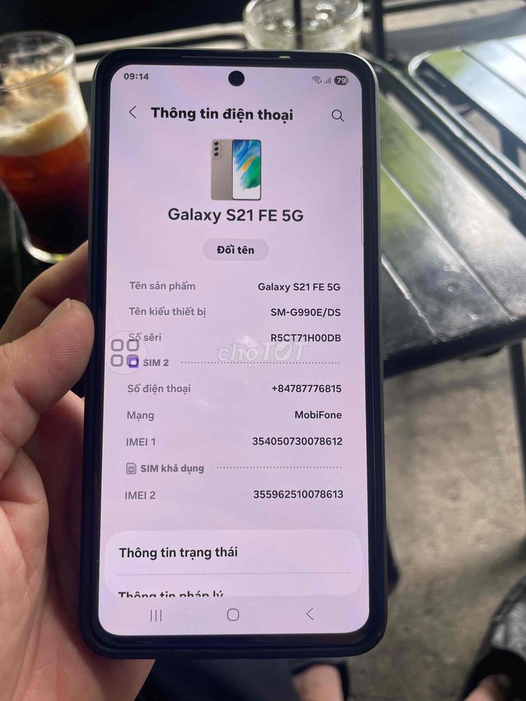 Samsung Galaxy S21 FE 5G xanh 8/256g Sạc nhanh. Mua bán Điện thoại tại Quận 8 Tp Hồ Chí Minh được đăng bởi binh hình 1