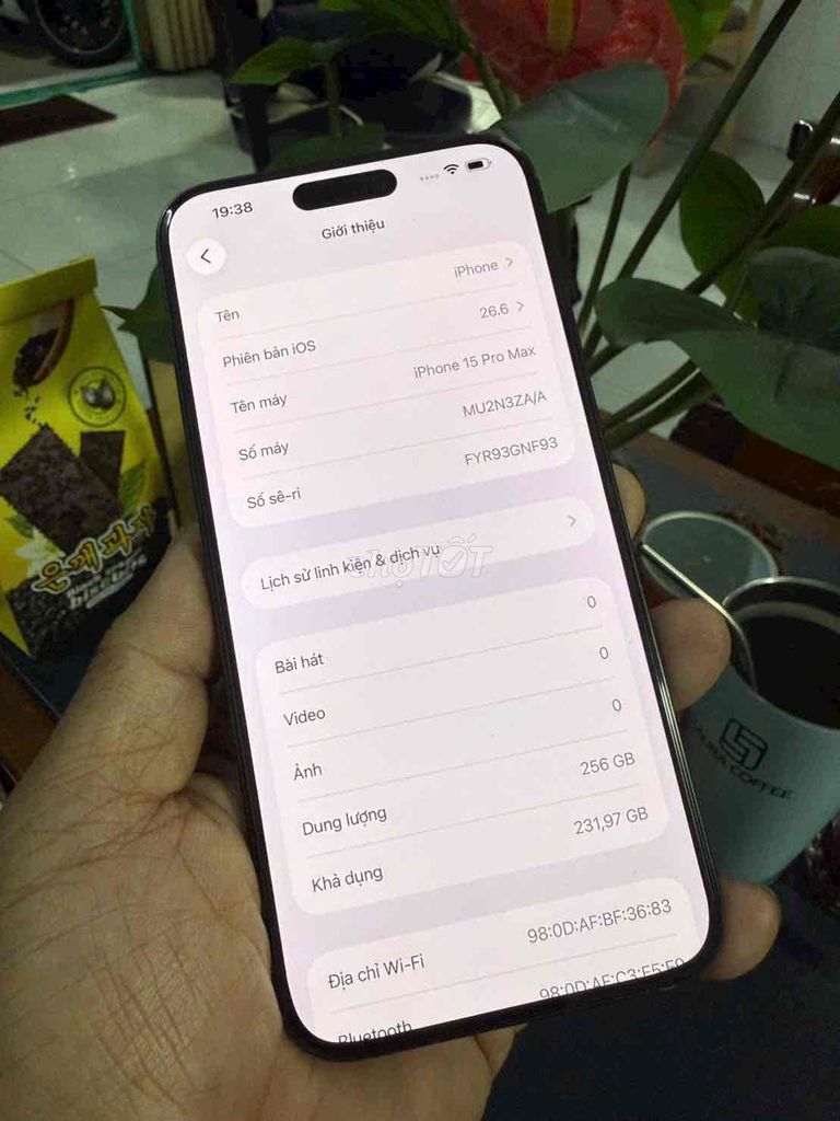 Apple iPhone 15 Pro Max 256GB Đen 99%. Mua bán Điện thoại tại Thành phố Biên Hòa Đồng Nai được đăng bởi thanh hình 1