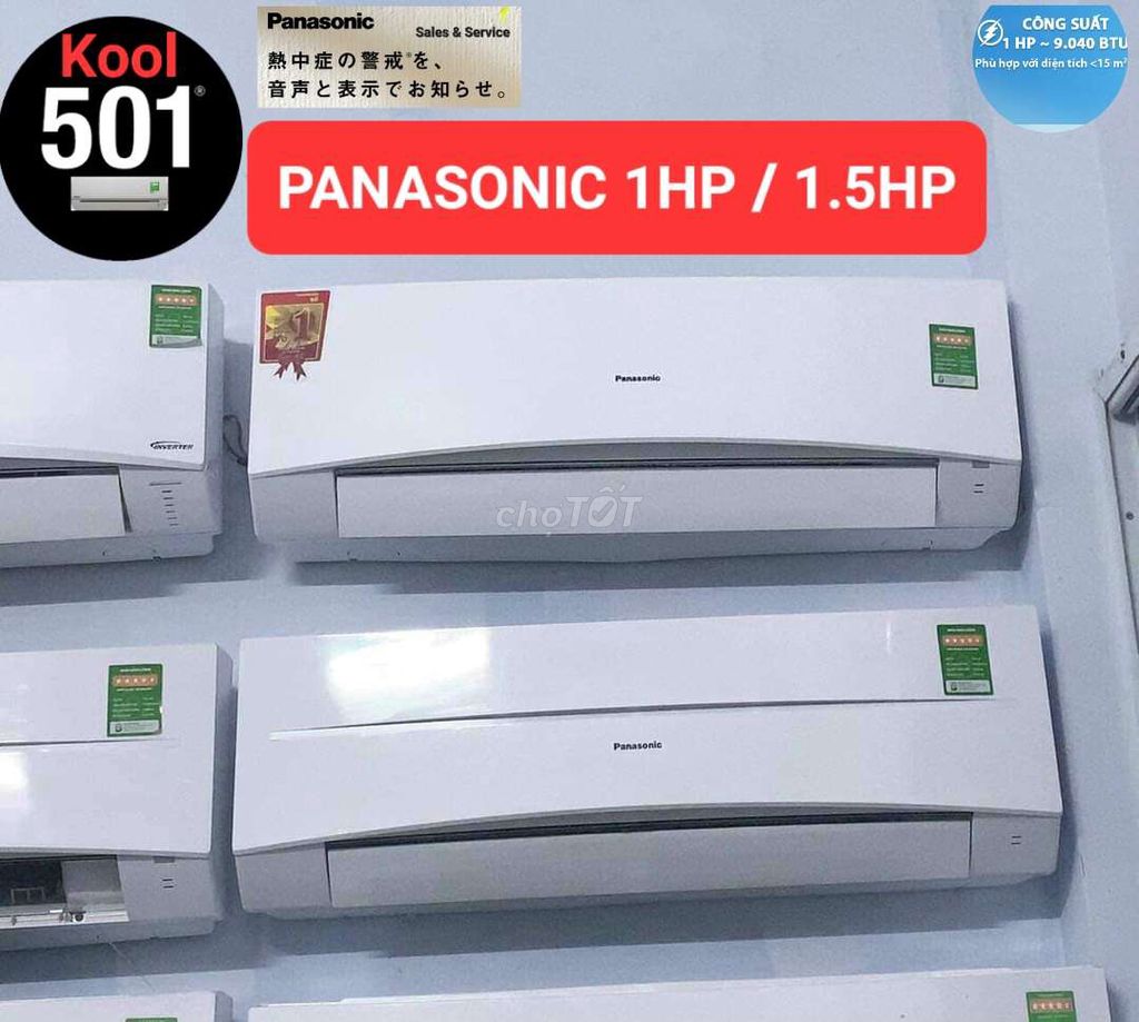 Panasonic Siêu Bền, Zin Tốt, Ít Hao Điện 1Hp 1.5Hp