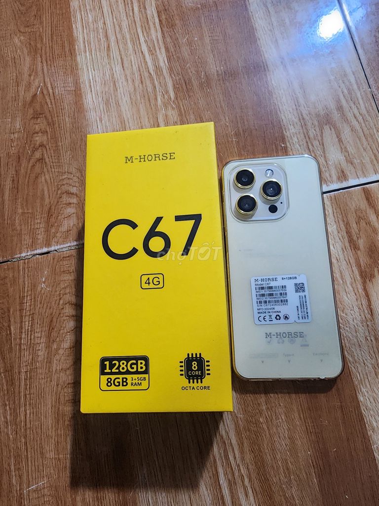 M-Horse C67 128GB Vàng 3+5GB. Mua bán Điện thoại tại Quận Cái Răng Cần Thơ được đăng bởi PhongDoan TV hình 1