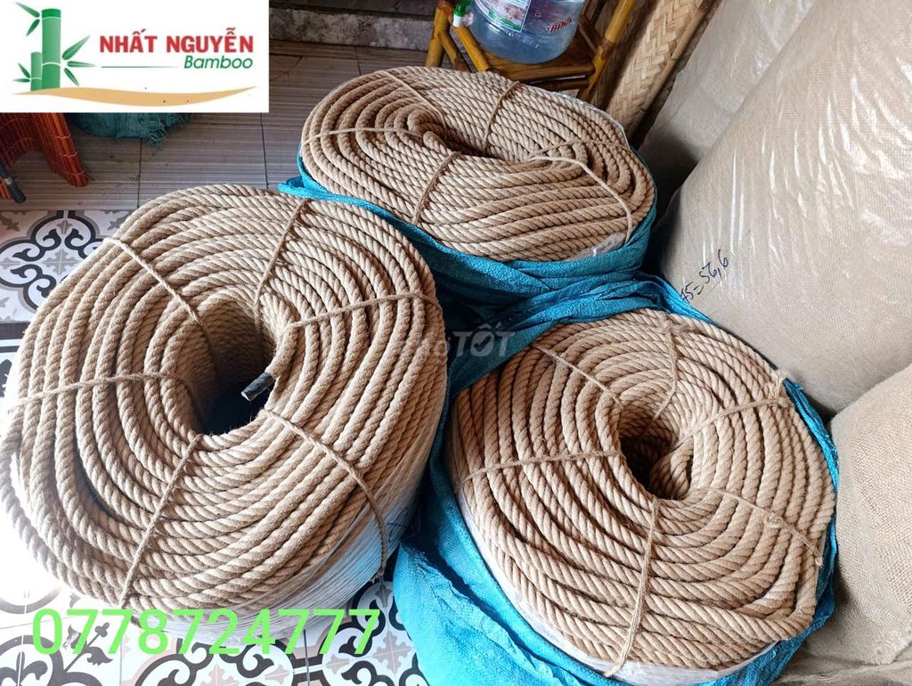 Dây thừng Sợi đay Nâu 8 - 18mm. Mua bán Cây cảnh, đồ trang trí tại Quận Cẩm Lệ Đà Nẵng được đăng bởi Nhất Nguyễn Bamboo hình 1