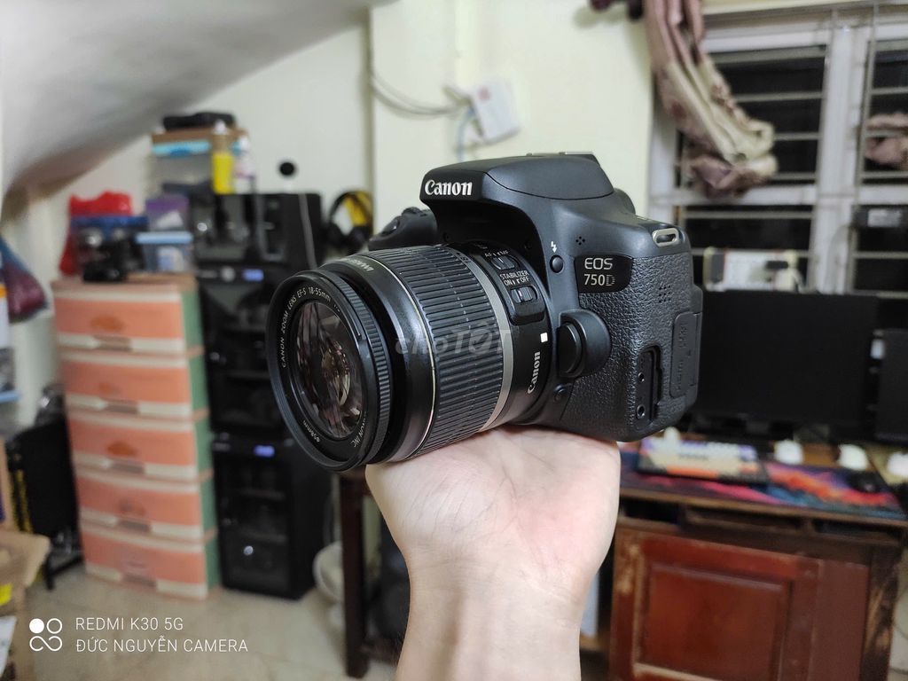 Máy ảnh Canon 750D kèm lens 18-55mm. Mua bán Máy ảnh, Máy quay tại Huyện Thường Tín Hà Nội được đăng bởi Thu mua máy ảnh máy tính điện thoại hình 1