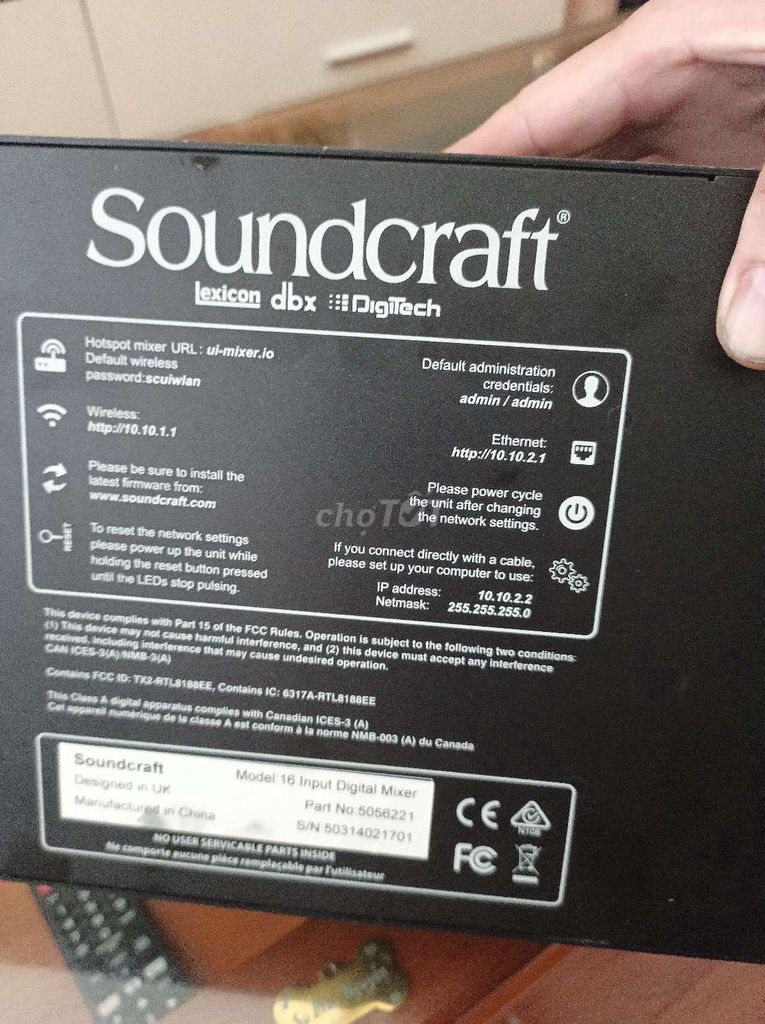 Bộ trộn âm thanh Soundcraft Ui16. Mua bán Tivi, Âm thanh tại Quận Hà Đông Hà Nội được đăng bởi Hiểu hình 1