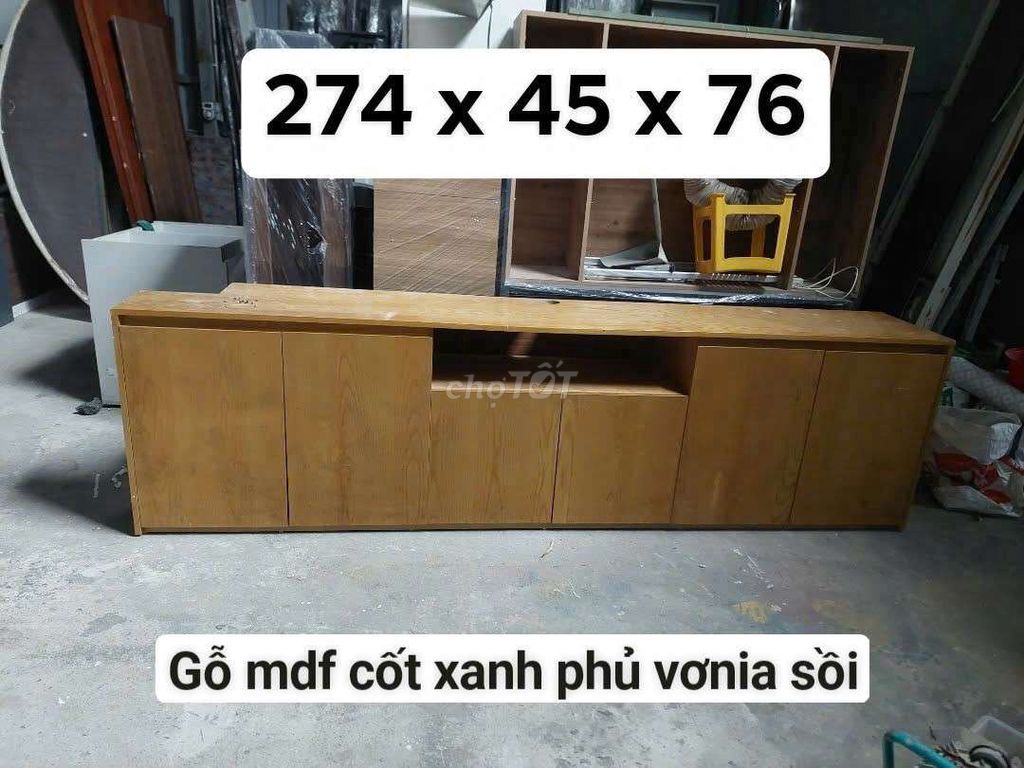 Kệ tivi gỗ MDF 274x45x76cm. Mua bán Tủ, kệ gia đình tại Quận Hà Đông Hà Nội được đăng bởi Vũ văn khương hình 1