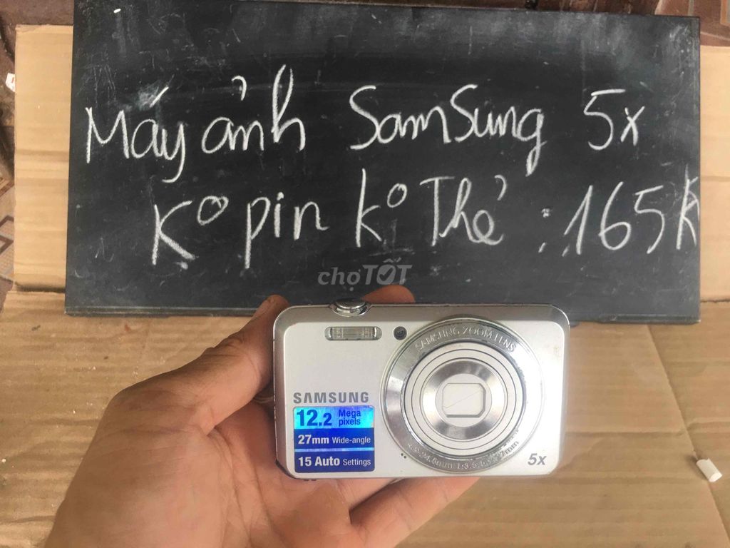 Máy ảnh Samsung Bạc 12.2MP Zoom 5x. Mua bán Máy ảnh, Máy quay tại Thị xã Duy Tiên Hà Nam được đăng bởi hinh dieu linh hình 1