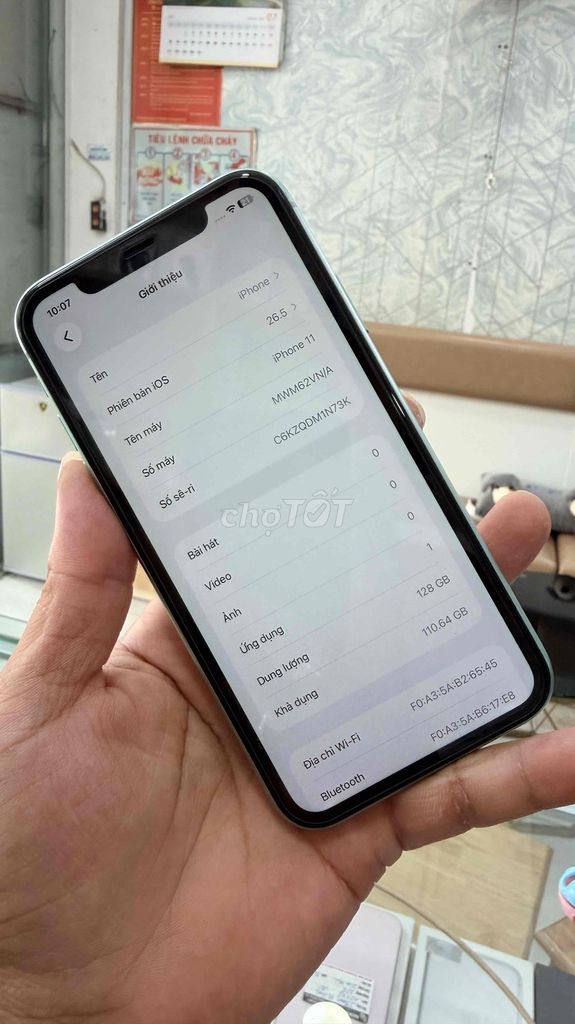 Apple iPhone 11 128GB Đã qua sử dụng. Mua bán Điện thoại tại Quận Bình Thạnh Tp Hồ Chí Minh được đăng bởi Phan Luận hình 1