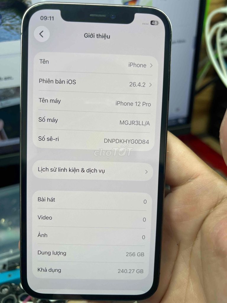 iPhone 12 Pro 256GB Xám Đã sử dụng. Mua bán Điện thoại tại Thành phố Trà Vinh Trà Vinh được đăng bởi Cường Cường hình 1