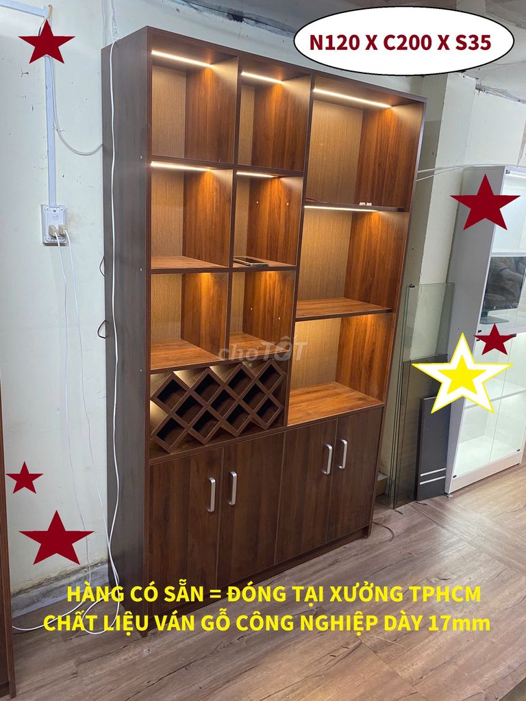 KỆ TỦ TRANG TRÍ PHÒNG KHÁCH / P.GIÁM ĐỐC ĐỰNG RƯỢU. Mua bán Tủ, kệ gia đình tại Quận Bình Tân Tp Hồ Chí Minh được đăng bởi  BÀN GHẾ VĂN PHÒNG VÀ TỦ TRƯNG BÀY SHOP hình 1