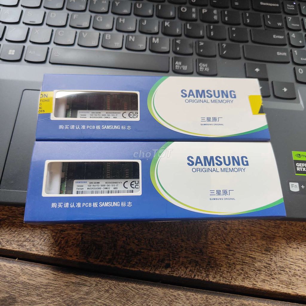 Bán 2 ram laptop samsung DDR5 16G