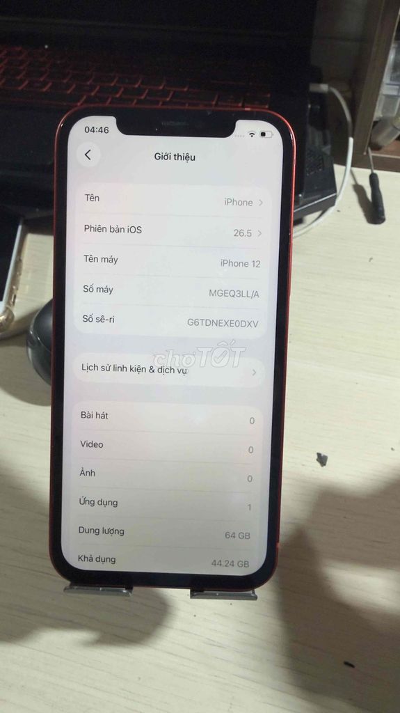 Apple iPhone 12 64GB Đỏ Thay màn hình. Mua bán Điện thoại tại Quận Bình Tân Tp Hồ Chí Minh được đăng bởi ĐỨC mobile hình 1
