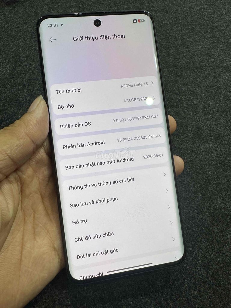 Xiaomi Redmi Note 15 128GB Đen. Mua bán Điện thoại tại Quận Gò Vấp Tp Hồ Chí Minh được đăng bởi Thành Luân hình 1