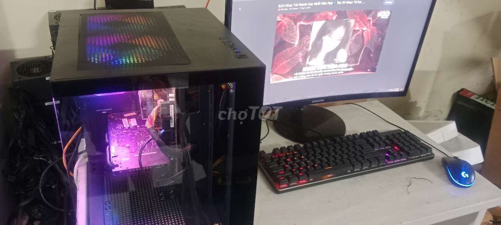 BỘ GAME I5 9400F RAM16G GTX1050TI 4G MH 24IN CONG. Mua bán Máy tính để bàn tại Quận Thanh Khê Đà Nẵng được đăng bởi lê thao hình 1