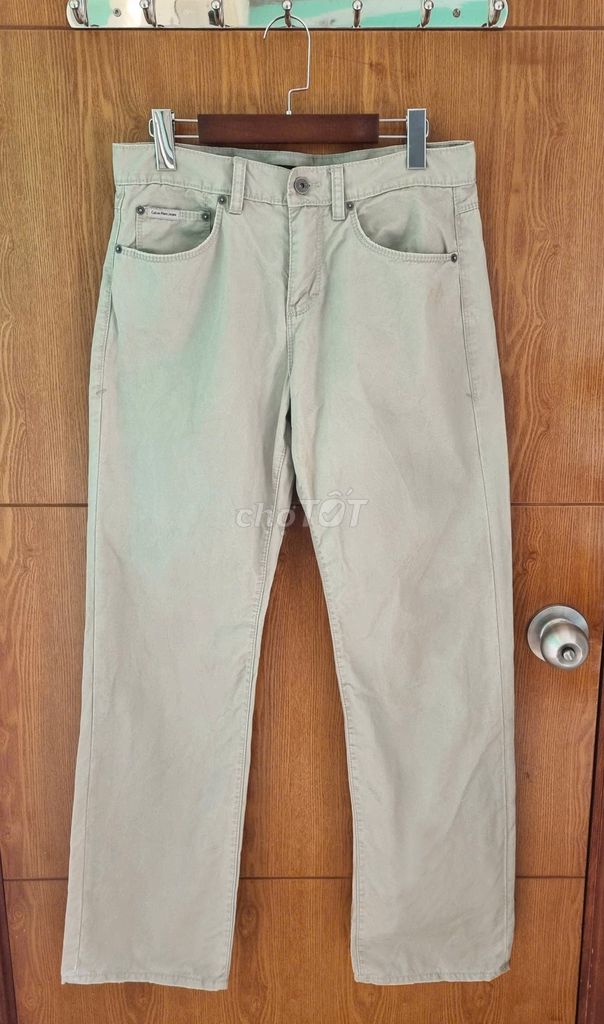 Quần kaki Calvin Klein Nam size 30 màu Be. Mua bán Quần áo tại Quận 12 Tp Hồ Chí Minh được đăng bởi Nhiên Lao hình 1