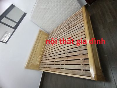 SẴN - MIỄN SHIP -giường gỗ sồi tự nhiên -new