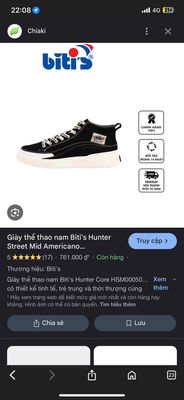 Cần bay bitis hunter street mid size 43. Mua bán Giày dép tại Thành phố Thủ Đức Tp Hồ Chí Minh được đăng bởi kieetlee