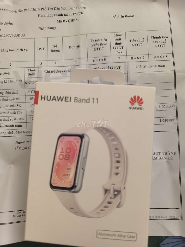 Huawei Band 11 Trắng. Mua bán Thiết bị đeo thông minh tại Thành phố Thủ Dầu Một Bình Dương được đăng bởi THÀNH hình 1