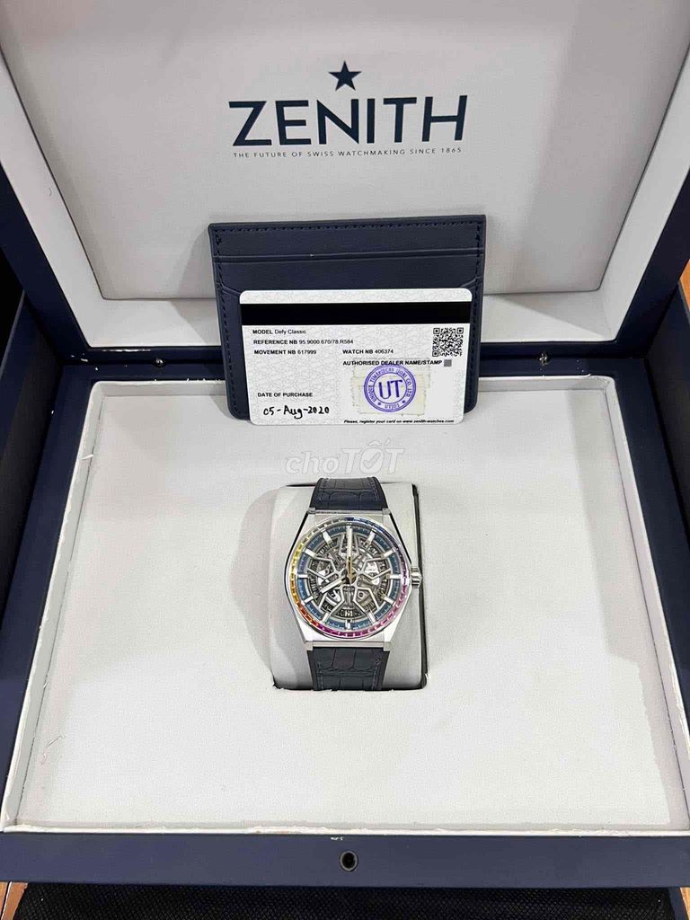 Zenith Defy Classic Skeleton Rainbow Fullbox 2020