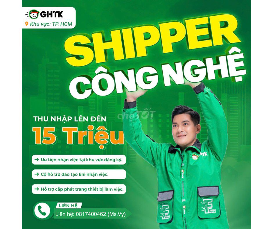 [HÀ NAM] Tuyển SHIPPER các tuyến: PHỦ LÝ, DUY TIÊN