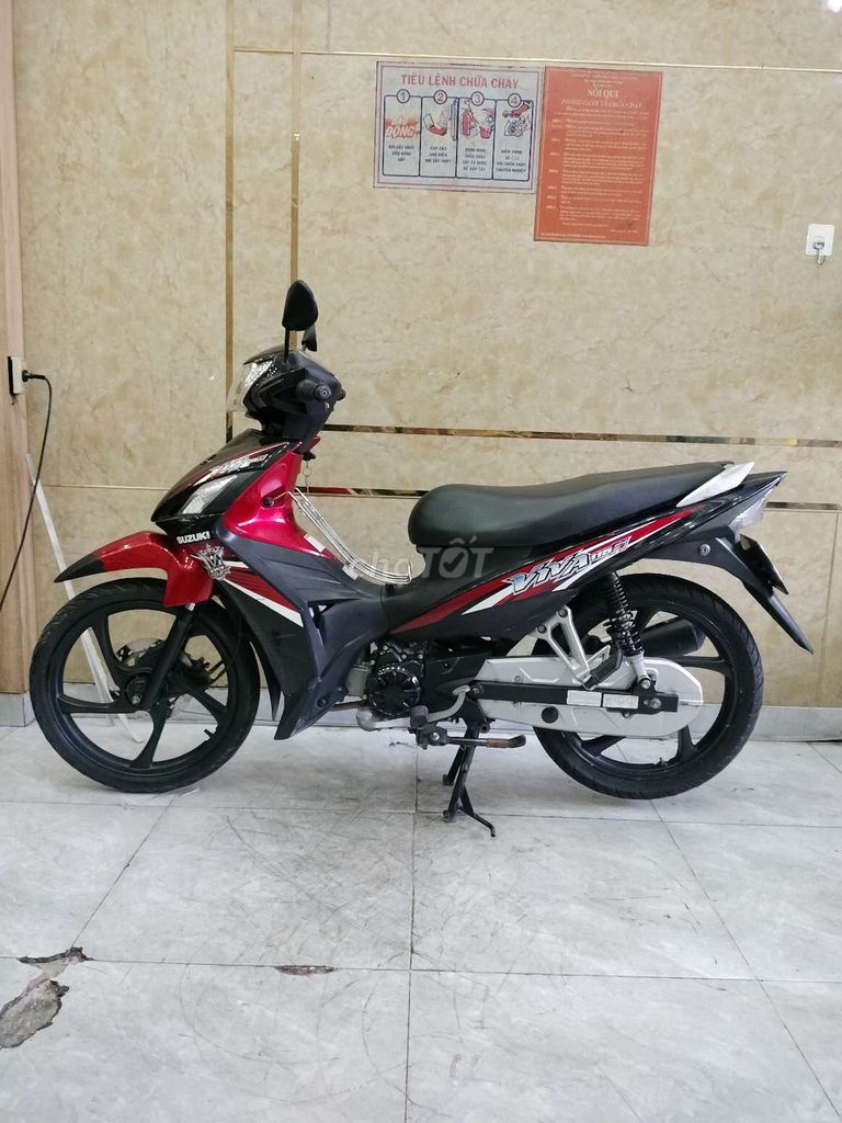 Suzuki Viva 115 FI 2014 красно-чёрный 30.000 км, двигатель родной