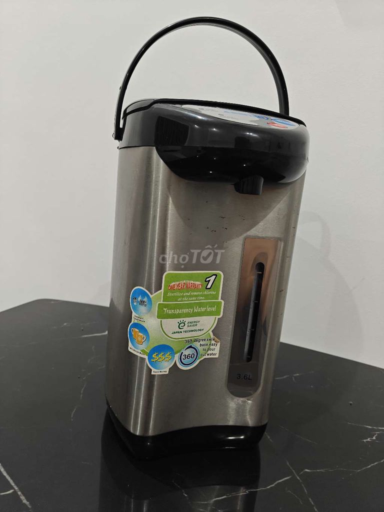 Bình thủy điện Asanzo 3.6L Bạc. Mua bán Bếp, lò, đồ điện nhà bếp tại Quận Ninh Kiều Cần Thơ được đăng bởi Laptop Sinh Viên hình 1
