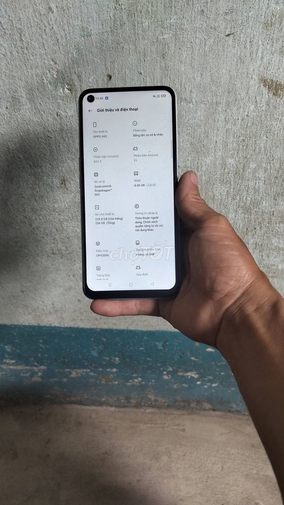 Oppo A92 8GB 256GB Trắng. Mua bán Điện thoại tại Quận 10 Tp Hồ Chí Minh được đăng bởi Hội Đồ Điện Tử hình 1