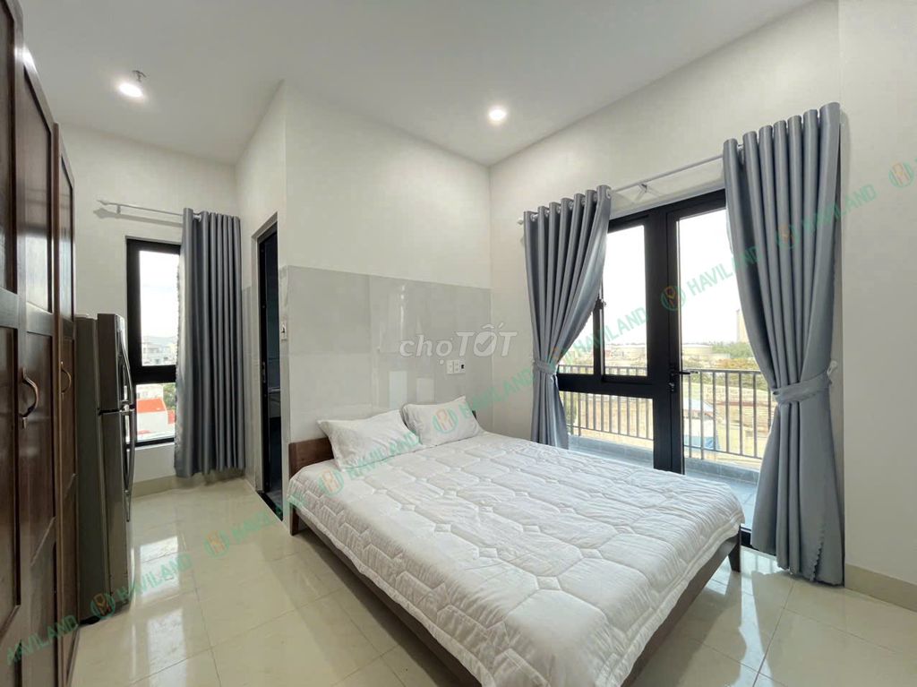 💯căn hộ studio có ban công khu khuê mỹ - có hồ bơi