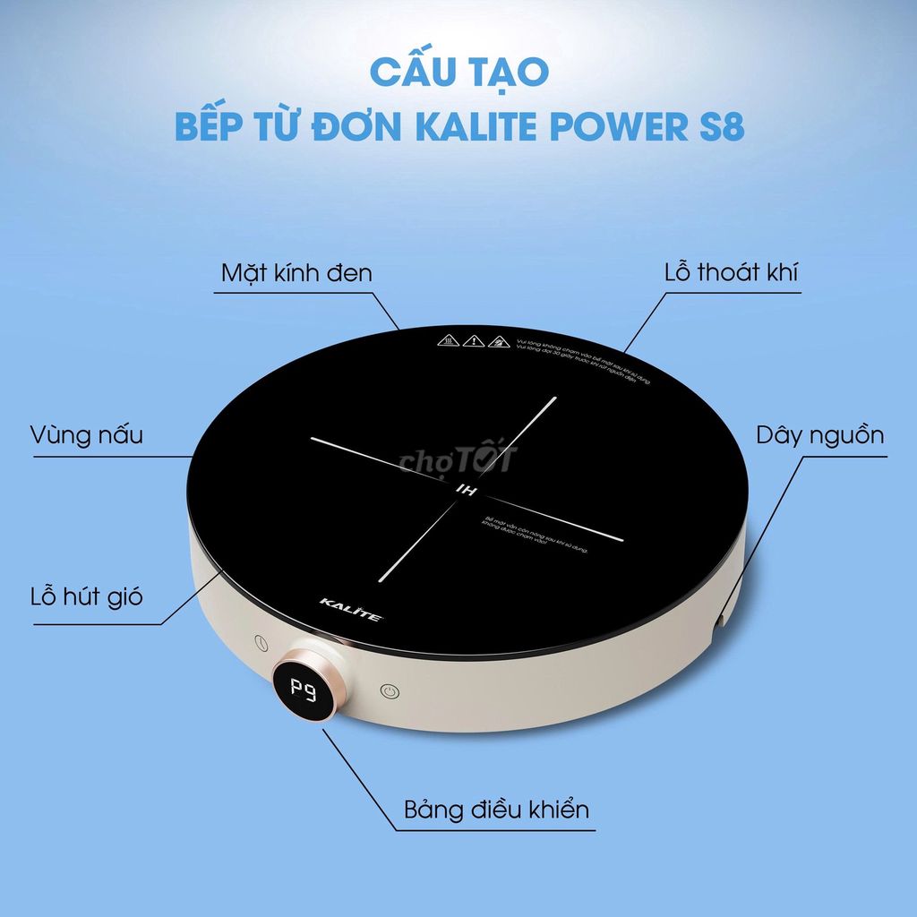 Bếp từ đơn Kalite Power S8 mặt kính. Mua bán Bếp, lò, đồ điện nhà bếp tại Quận Hà Đông Hà Nội được đăng bởi HÀO ĐỖ VĂN hình 1