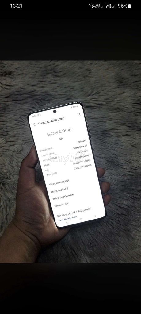 Samsung S20 Plus . Mua bán Điện thoại tại Quận Thanh Xuân Hà Nội được đăng bởi Tran Nam hình 1
