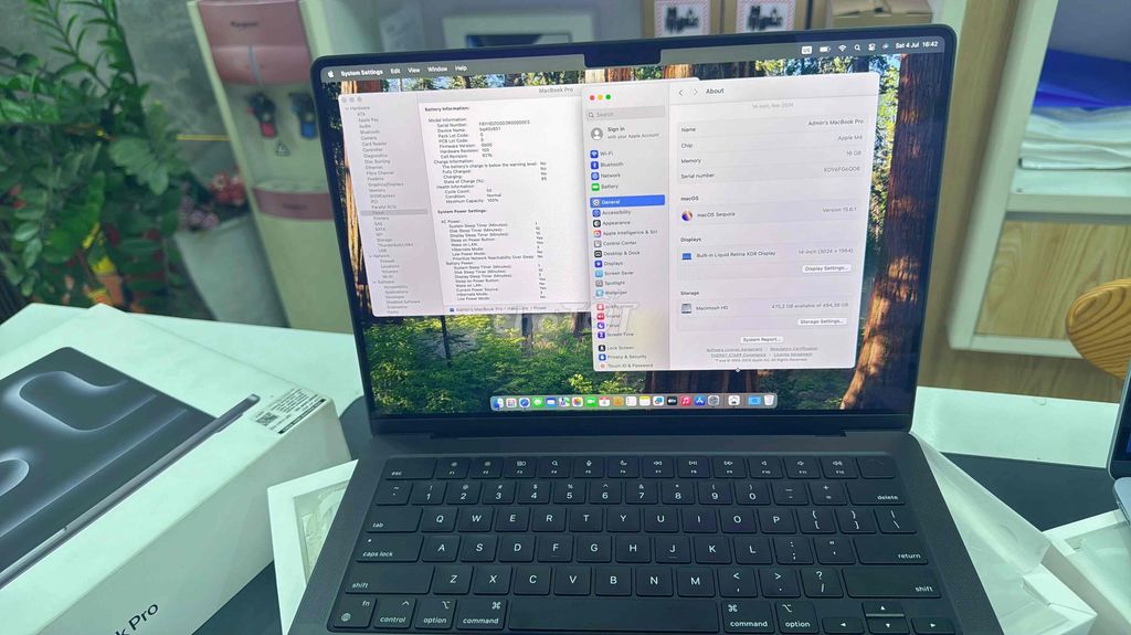MacBook Pro 14inch: M4/16GB/512GB Fullbox. Mua bán Laptop tại Quận Thanh Khê Đà Nẵng được đăng bởi Tín Phát Apple hình 1