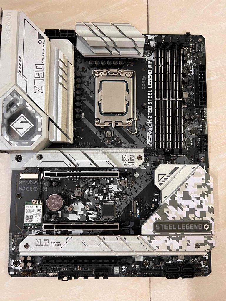 ASRock Z790 Steel Legend WiFi DDR5 Đen, Trắng. Mua bán Linh kiện (RAM, Card...) tại Quận Hoàn Kiếm Hà Nội được đăng bởi PC Gaming Gear hình 1