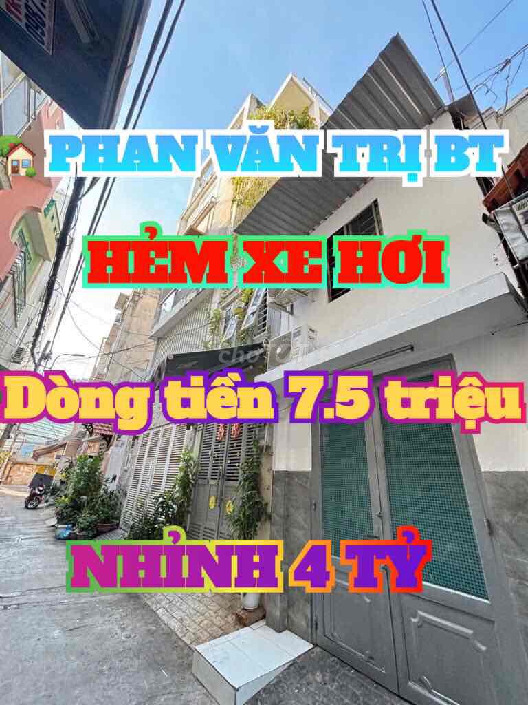 NHÀ PHAN VĂN TRỊ - BÌNH THẠNH - 2 TẦNG - 32 M2 - HXH - NỞ HẬU - 4.2 TỶ